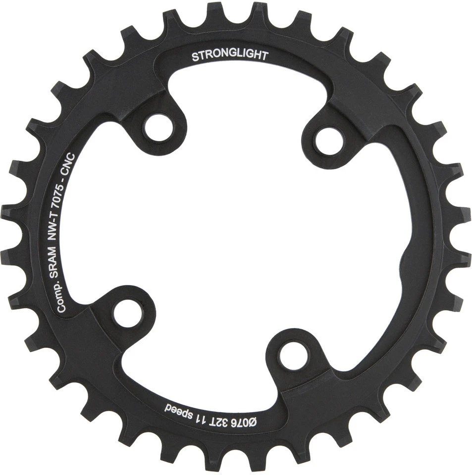 Stronglight Kettenblatt SRAM XX1 11-fach, 4-Arm, 76 Mm Lochkreis 3 Stronglight Kettenblatt SRAM XX1 11-fach, 4-Arm, 76 Mm Lochkreis