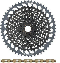 SRAM GX Eagle XG-1275 Kassette + Eagle Kette 12-fach Verschleißset -Fahrradkomponenten 338266