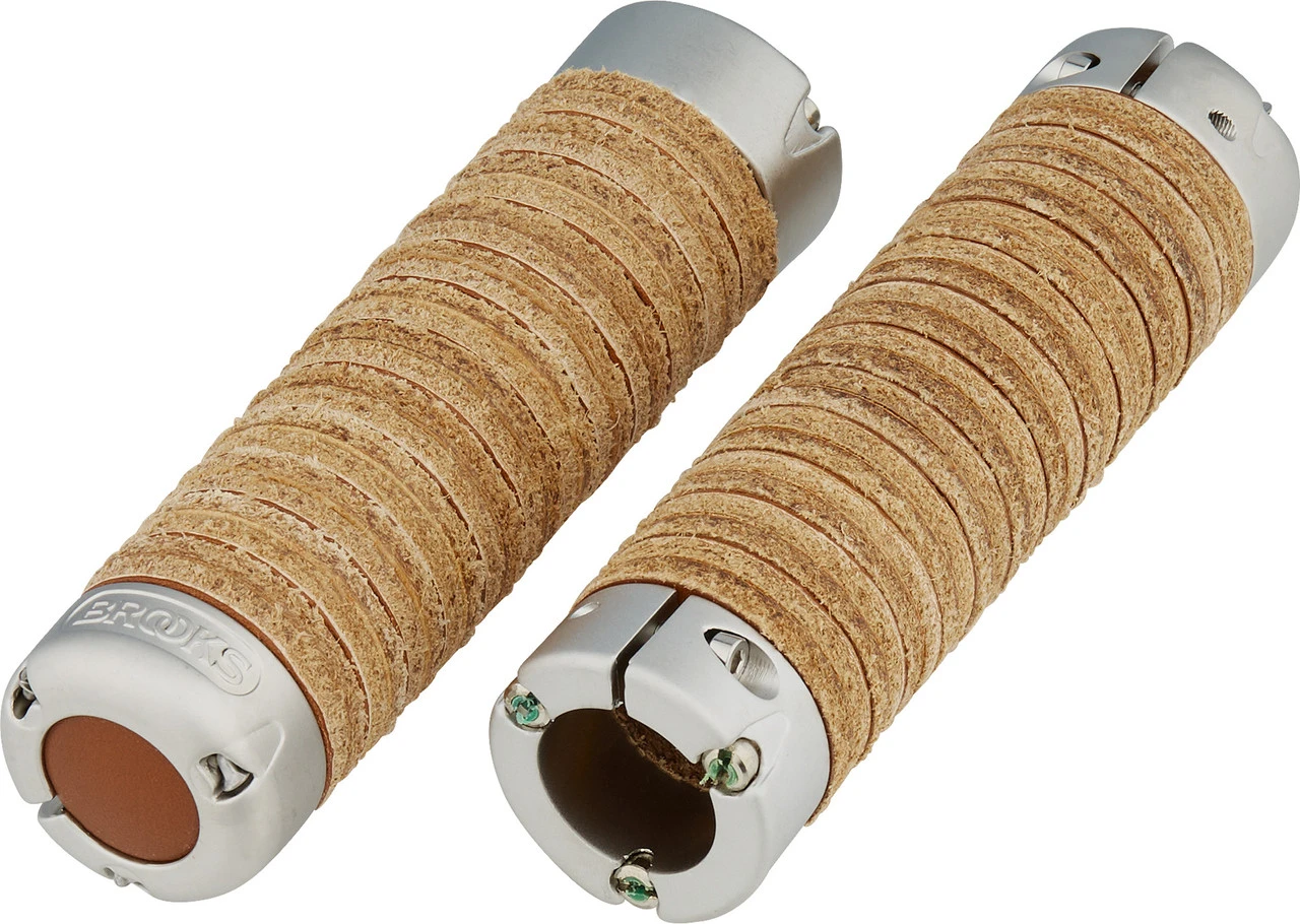 BROOKS Plump Leather Grips Lenkergriffe 10 BROOKS Plump Leather Grips Lenkergriffe – Bild 8